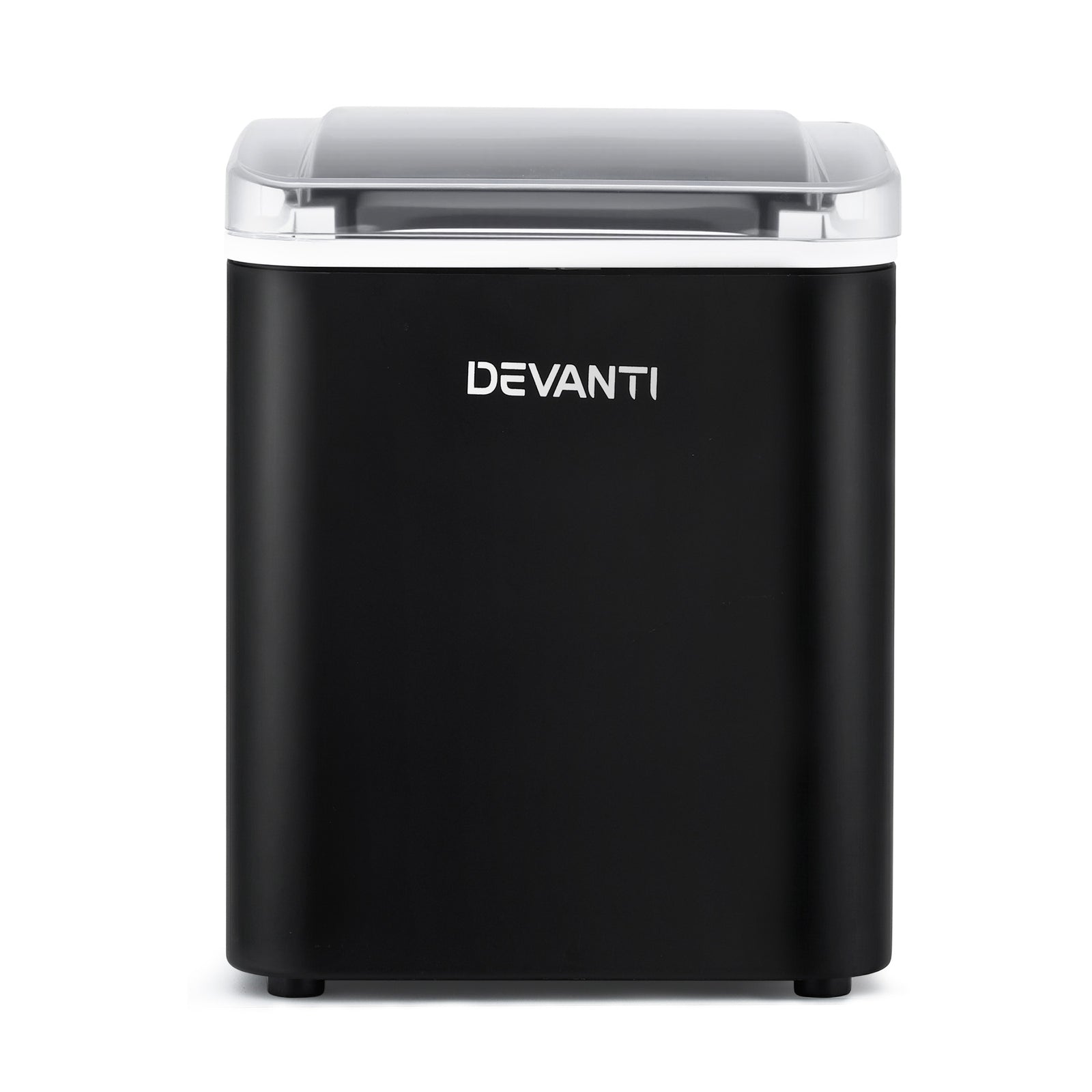 Devanti Ice Maker Machine Portable 12kg Countertop w/Self Cleaning 1.2L Black