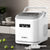 Devanti Ice Maker Machine Portable 12kg Countertop w/Self Cleaning 1.3L White