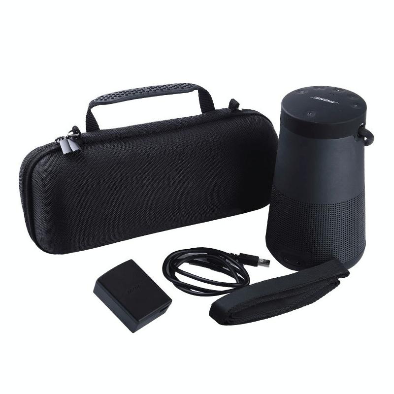 Shockproof Eva Bag For Bose Soundlink Revolve Speaker - Black-1915196763128598535