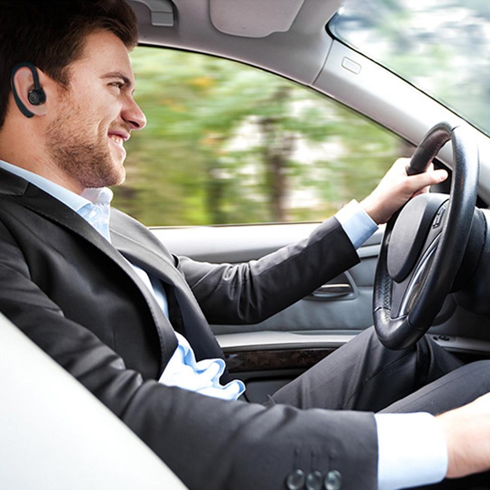 V9 Wireless Bluetooth Headset With Mic For Drivers - Black-1915196493023809540