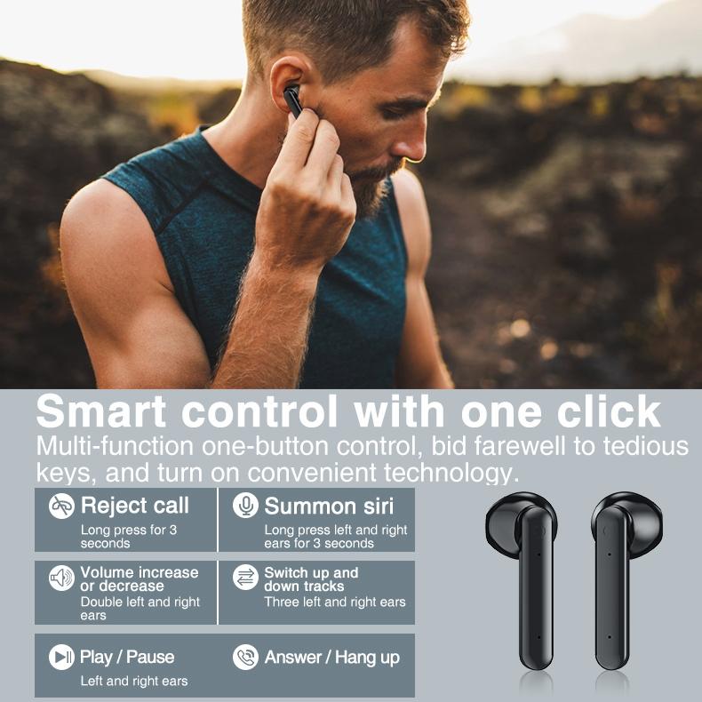 Wireless Bluetooth Earphones With Charging Box & Led Display-1915196637760851970