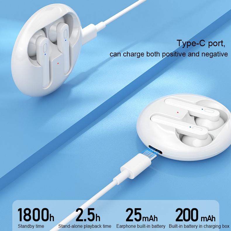 Wireless Stereo Bluetooth Earphones - V31 Sight Series White-1915196637916041223