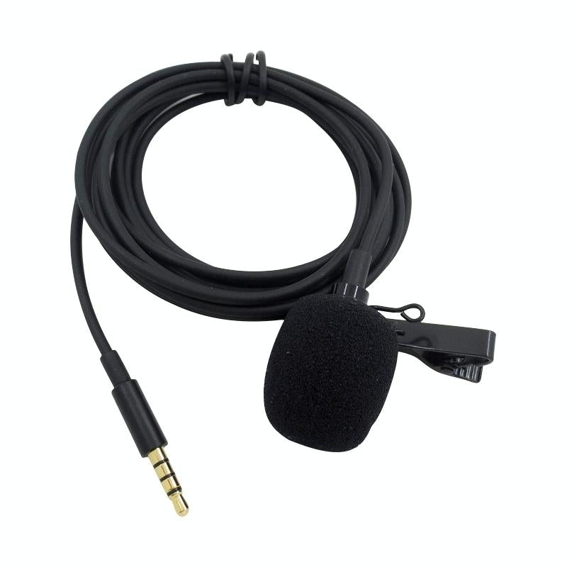 Clip-On Lavalier Microphone For Mobile Phones - 2.5M - Black-1915196782283984897