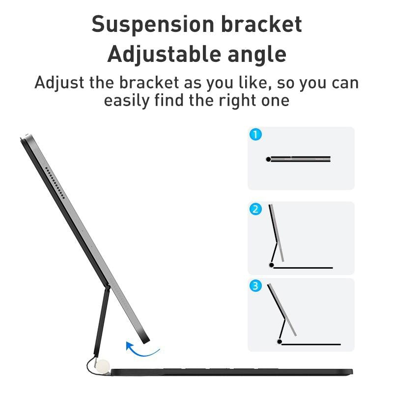 2022 T89 Magic Bluetooth Keyboard Leather Case For Ipad 10.9 Gen 10 - Black-1922443418953453569