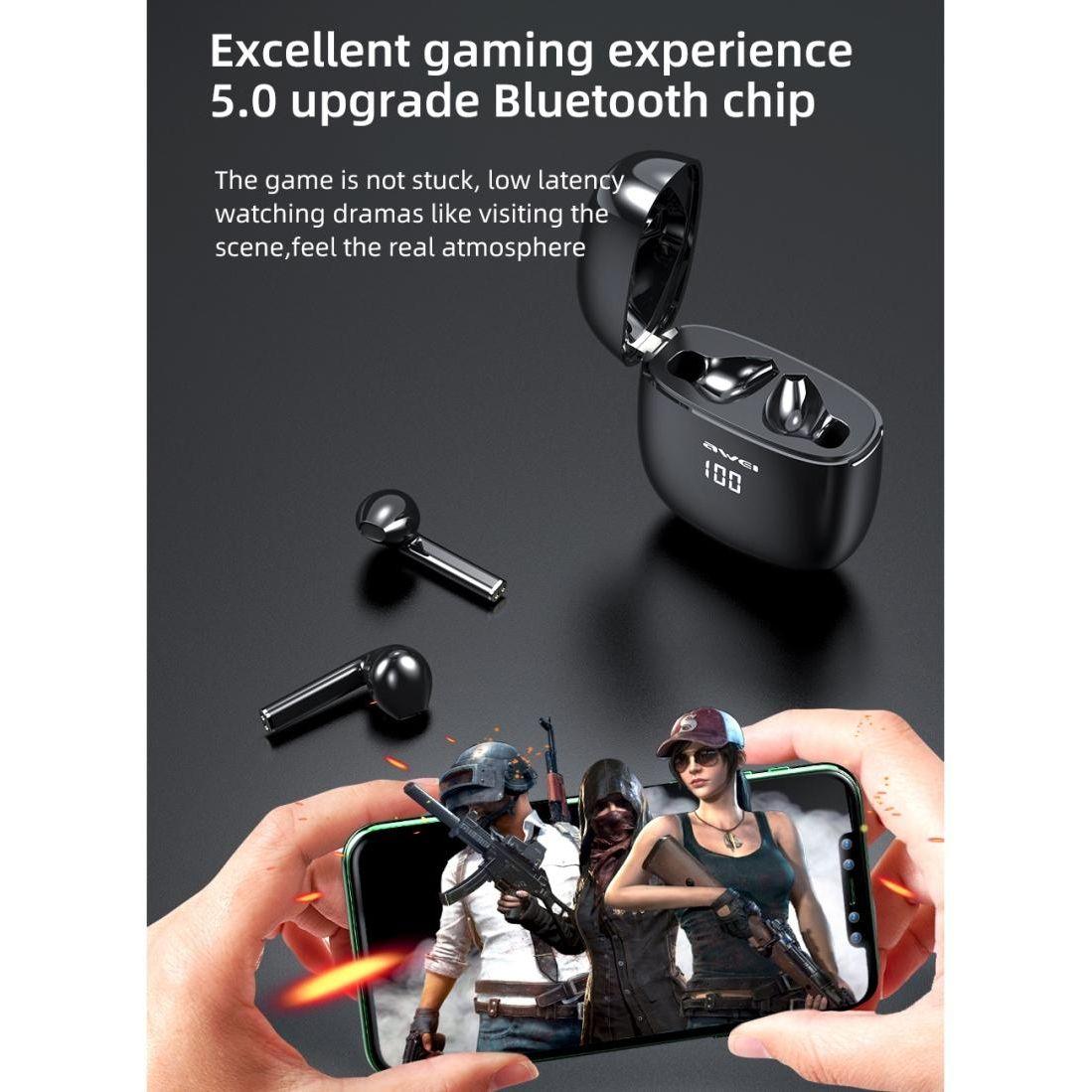 Wireless T28P Bluetooth V5.0 Tws Sports Headset With Led Display And Charging Case-1915196798759211012