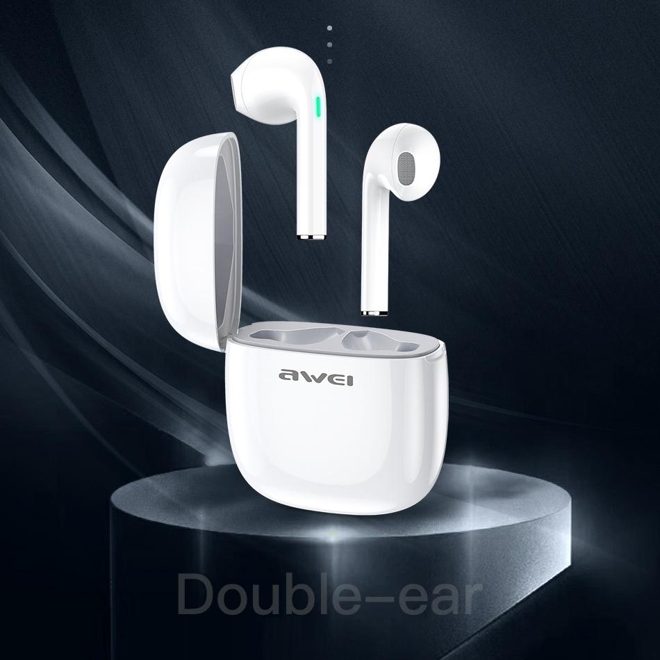 Wireless T28 Sports Tws Headset With Charging Case - White-1915196638666821633
