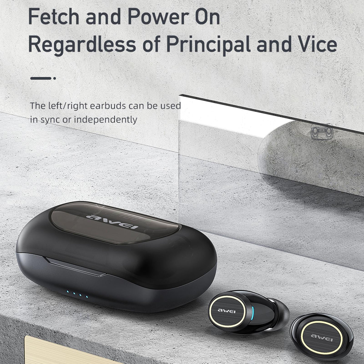 Wireless Active Noise Reduction Earphones - Black-1915196709240180742