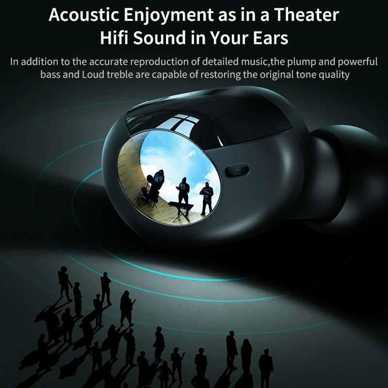 Mini Bluetooth Earphones With Magnetic Charging Box - Eb62-1915197059431010308