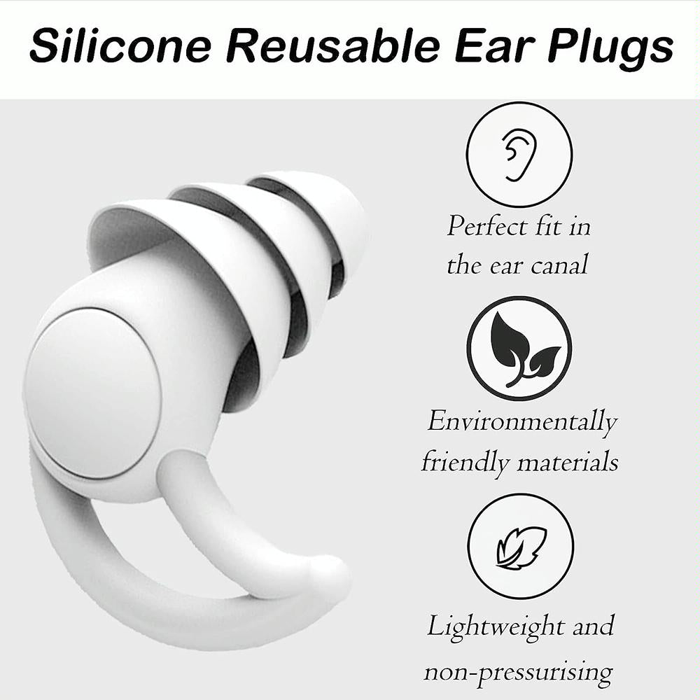 Silicone Earplugs For Sleeping - Shark Fin Design-1915197732994289668