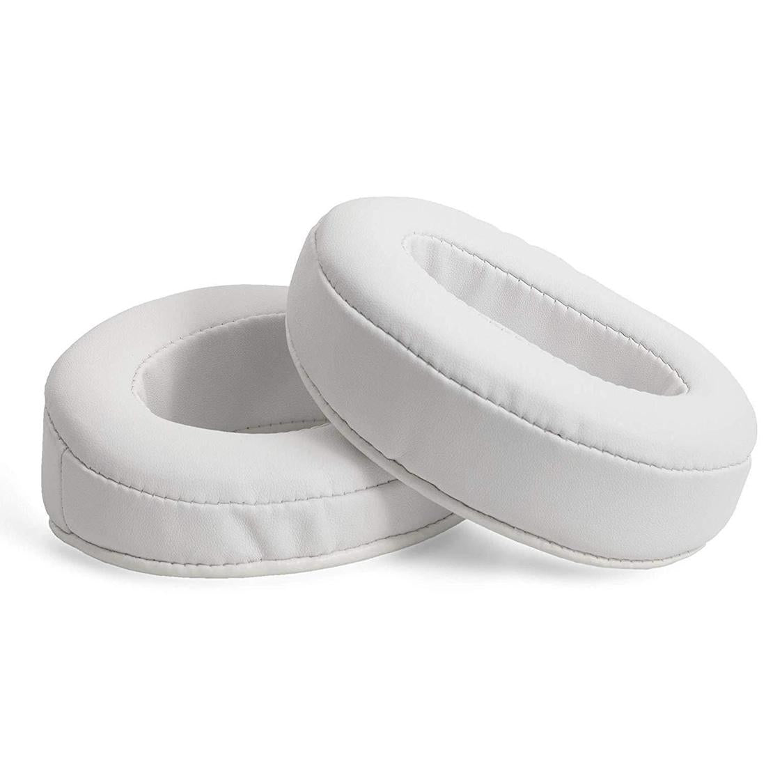 Oval Leather Headphone Case For Brainwavz Hm5 / Philips Shp9500 - White-1915196630110441473