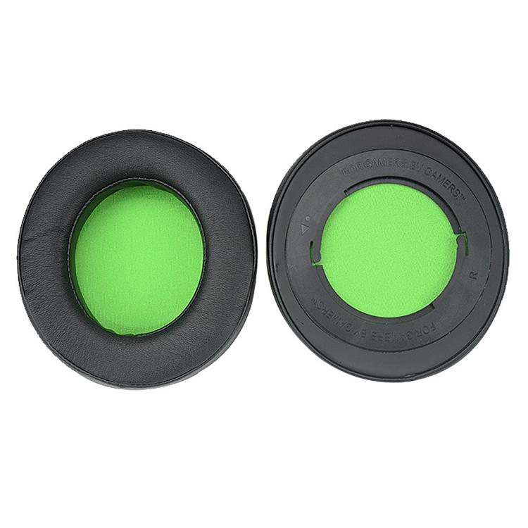 2-Pack Replacement Earpads For Razer Kraken 7.1 V2 Pro Headphones - Green Sponge Cushions-1915197969028747265