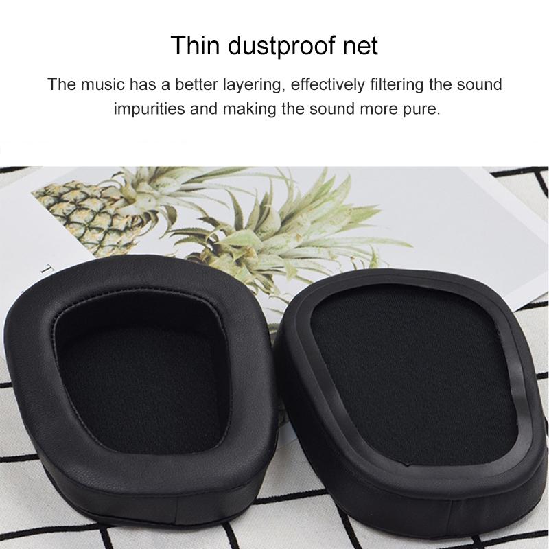 2-Pack Sheepskin Earphone Cushion Covers For Logitech G633 G933 Earmuffs-1915197908123258881