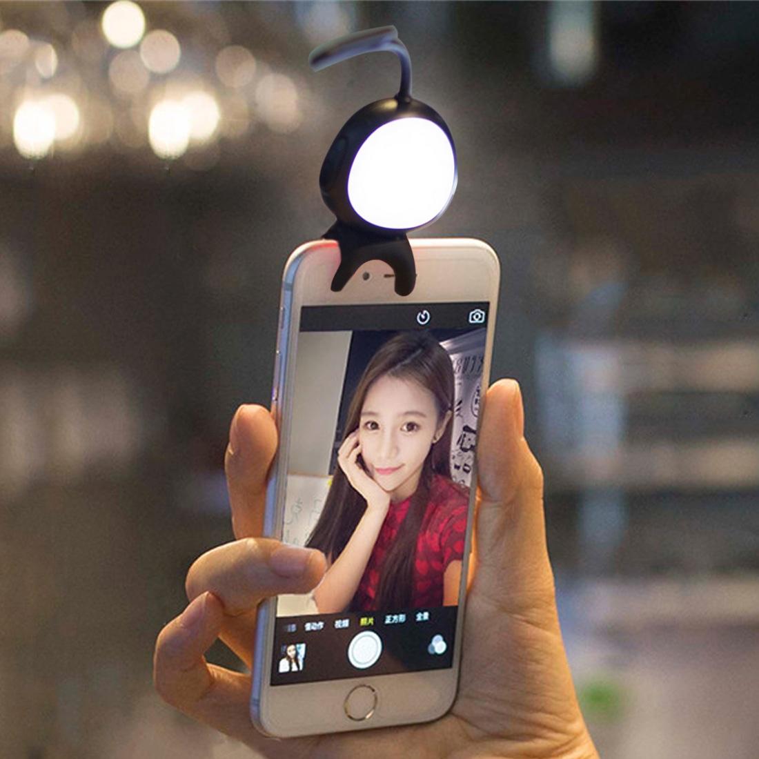 Self-Lighting Smart Phone Hook For Iphone Galaxy Huawei Xiaomi Lg Htc - Black-1915196748628889607