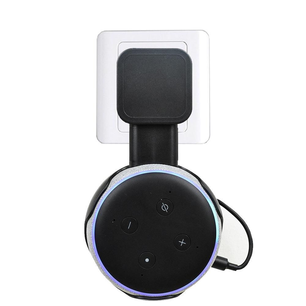 Smart Bluetooth Speaker Holder For Amazon Echo Dot 3 - Portable Wall Plug Accessory Black-1915196774012817411