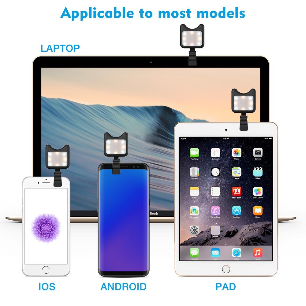 Universal Phone Camera Lens With Selfie Led Light For Smartphones-1915196491367059458