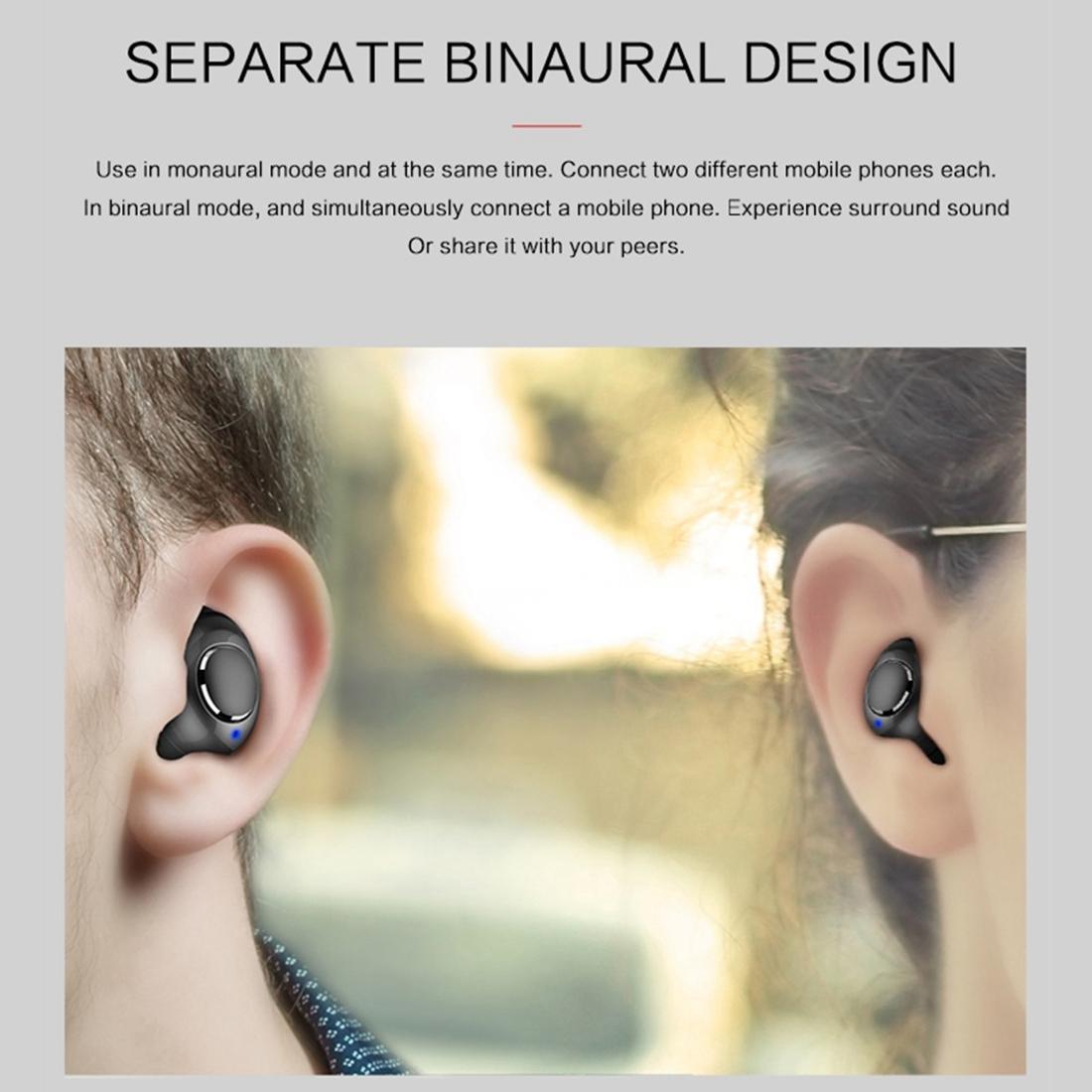 Portable Bluetooth V5.0 Earphones With Charging Box - X8 Tws For Outdoor Sports Black-1915196768874795016