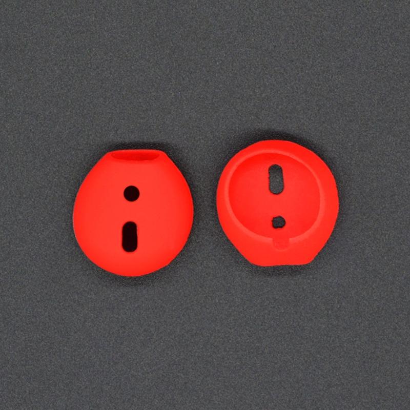 2-Pack Silicone Ear Caps For Apple Airpods / Earpods - Red-1915196591682228225