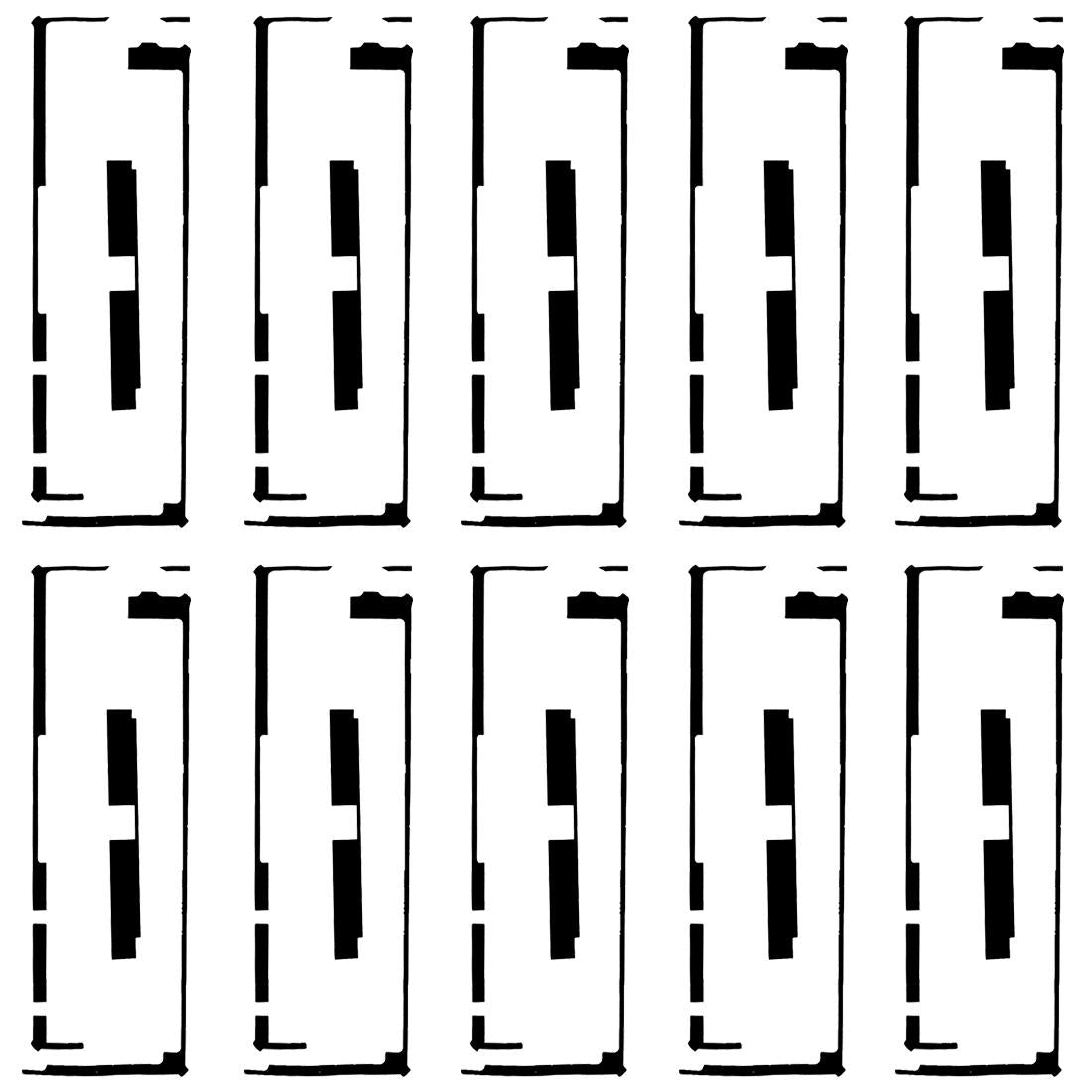 10-Piece Adhesive For Ipad 4 / New Ipad / 3 Touch Panel Digitizer-1915198386617847813