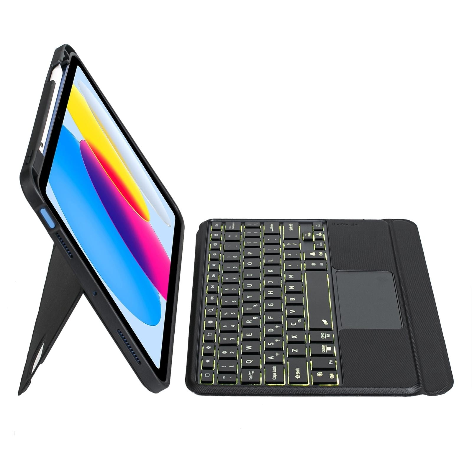 2022 Ipad 10.9 Touch Keyboard Case - Split Type Bluetooth Leather-1922443452839235585