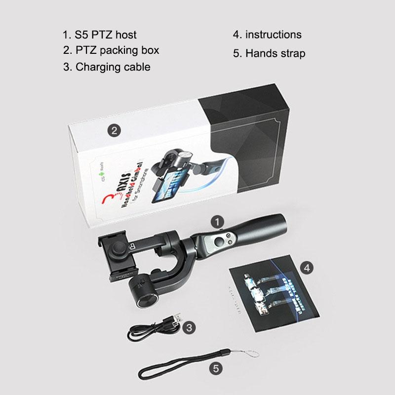 Handheld Gimbal For S5 Mobile - Three-Axis Anti-Shake-1915198053430726659