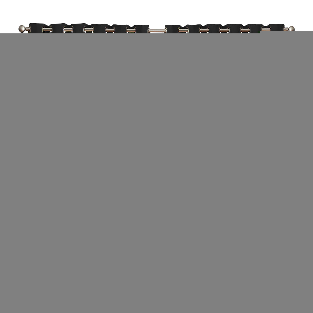 2x Blockout Curtains Panels 3 Layers Black-1954802972357693440