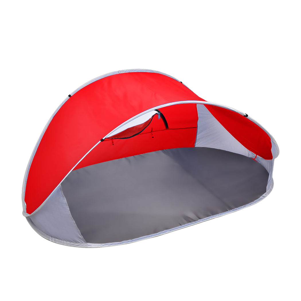 Mountview Pop Up Tent Camping Beach Red-1954802643994021888