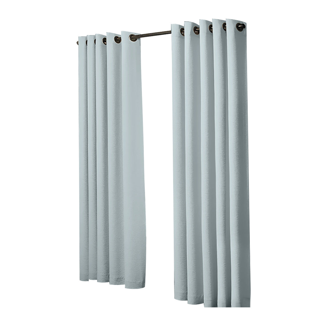 2x Blockout Curtains Panels 3 Layers Green-1919892930760413185