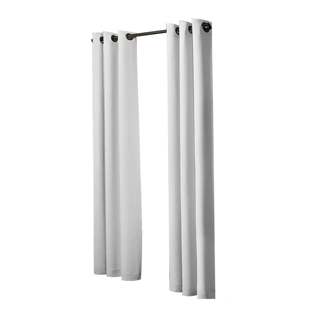 2x Blockout Curtains Panels 3 Layers Grey-1910113266407968768