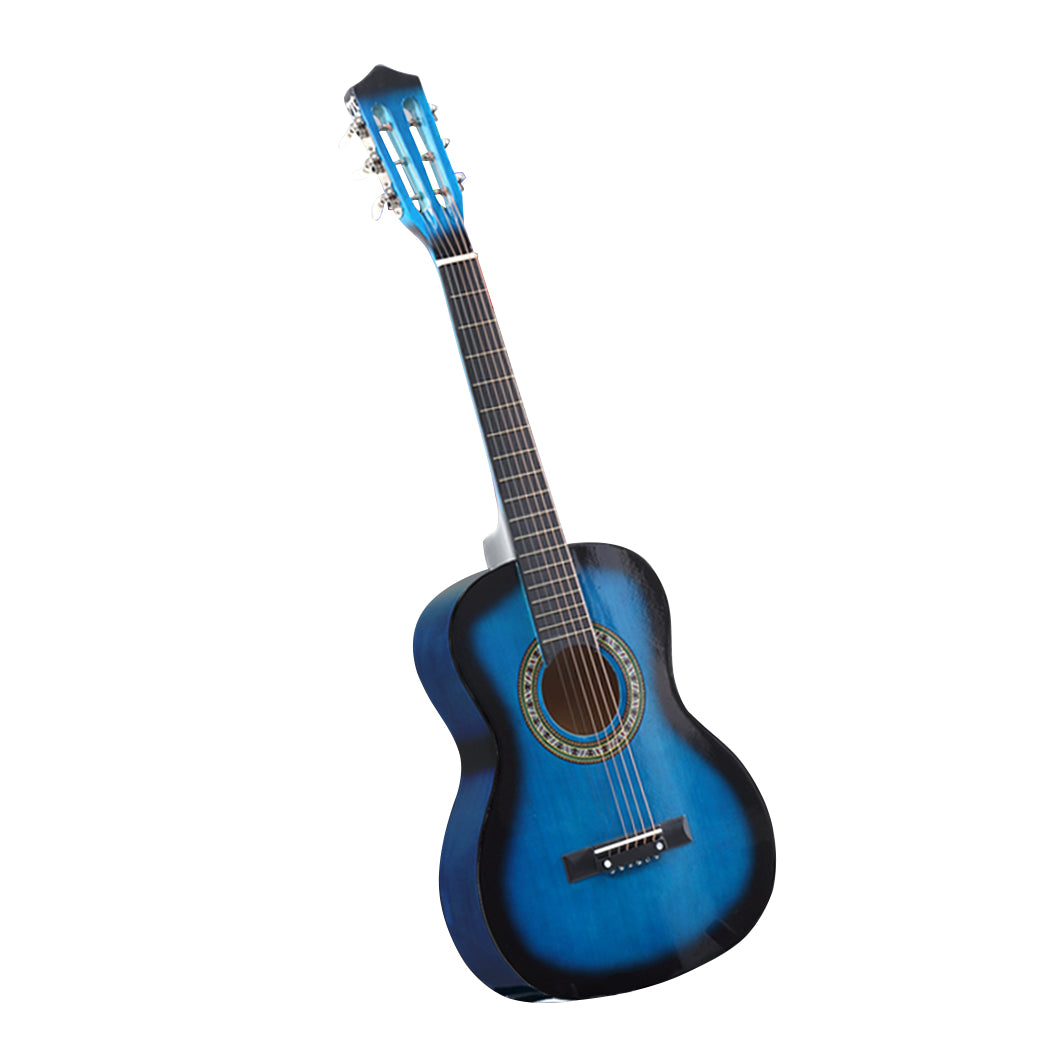 BoPeep 34 Inch Wooden Folk Acoustic Blue-1919892850233970689