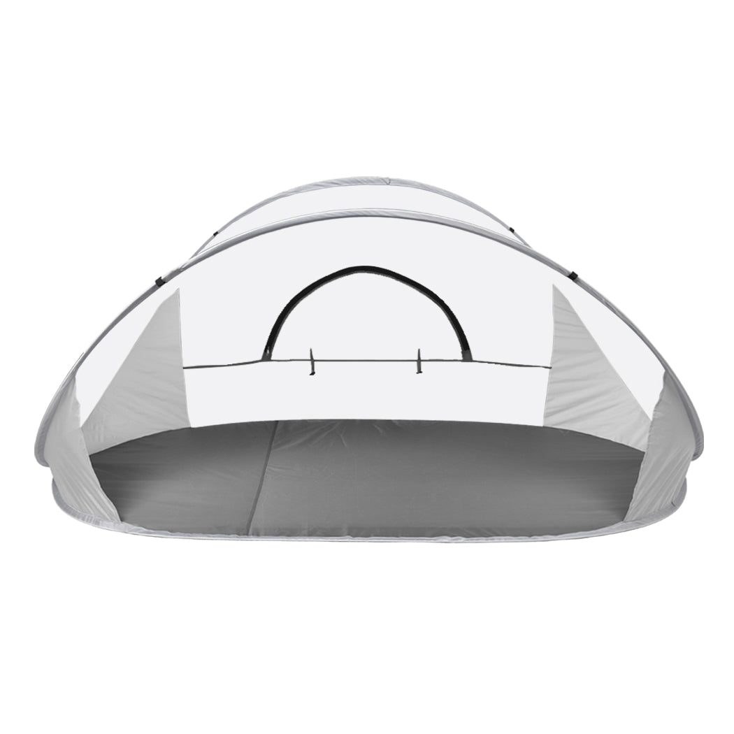 Mountview Pop Up Tent Camping Beach Grey-1910112602156044289