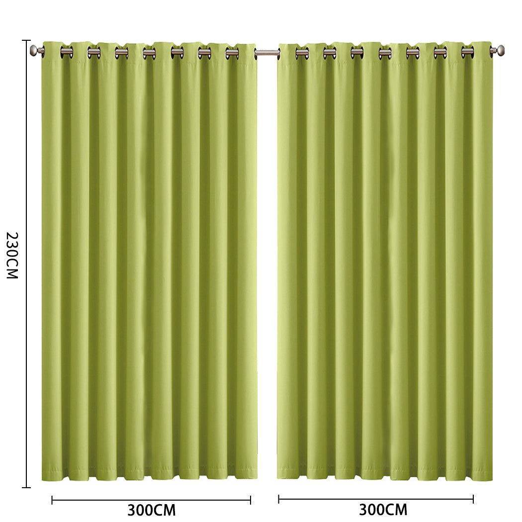 2x Blockout Curtains Panels 3 Layers-1919892931968372738