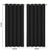 2x Blockout Curtains Panels 3 Layers Black-1910113270224785409