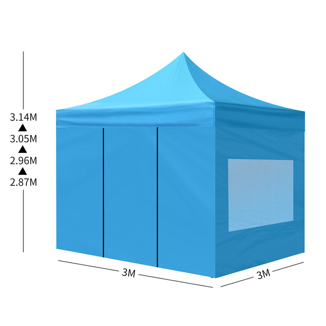Mountview Gazebo Tent 3x3 Marquee Gazebos Rose Gold-1927582203198443522