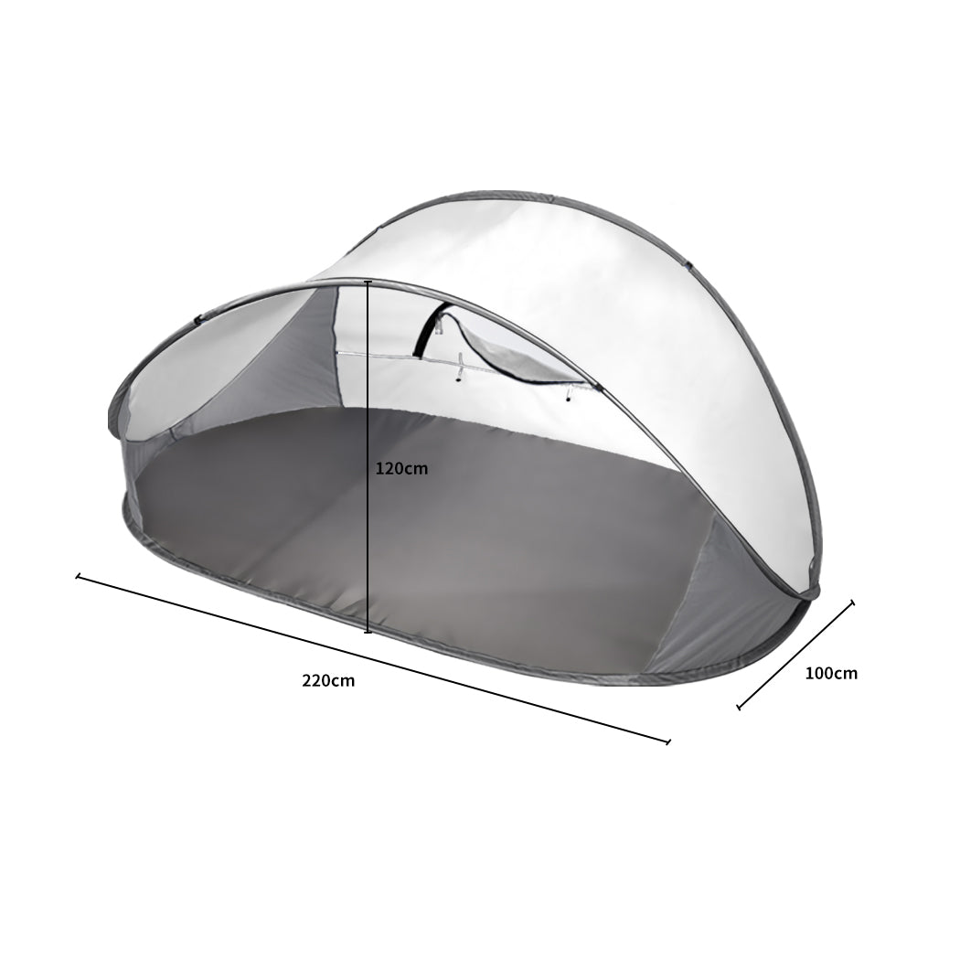 Mountview Pop Up Tent Camping Beach Grey-1910112602156044289