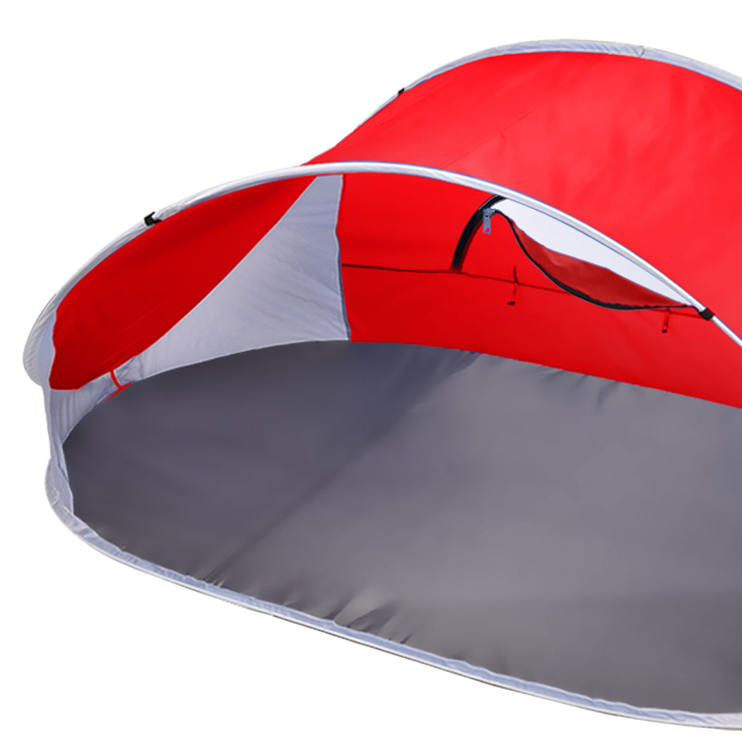 Mountview Pop Up Tent Camping Beach Red-1954802643994021891