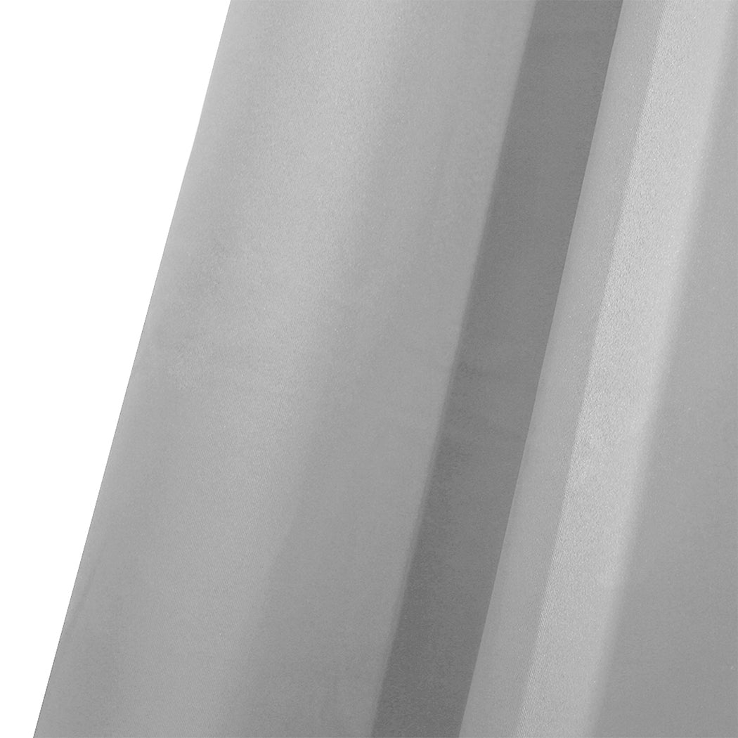 2x Blockout Curtains Panels 3 Layers Grey-1910113267234246659