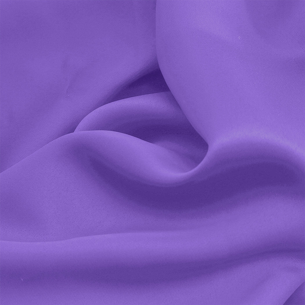 2x Blockout Curtains Panels 3 Layers Purple-1919892931439890436