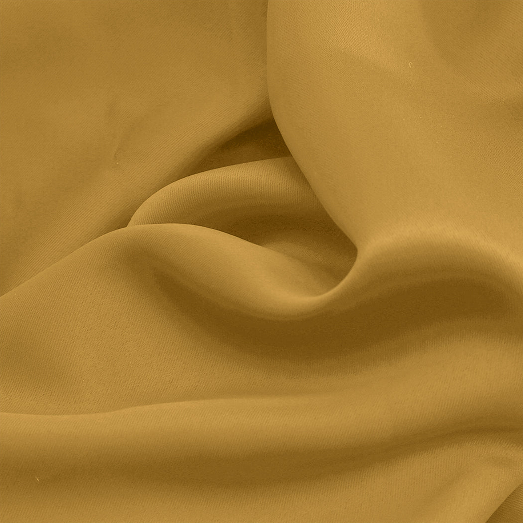 2x Blockout Curtains Panels 3 Layers Mustard-1919892931800600580
