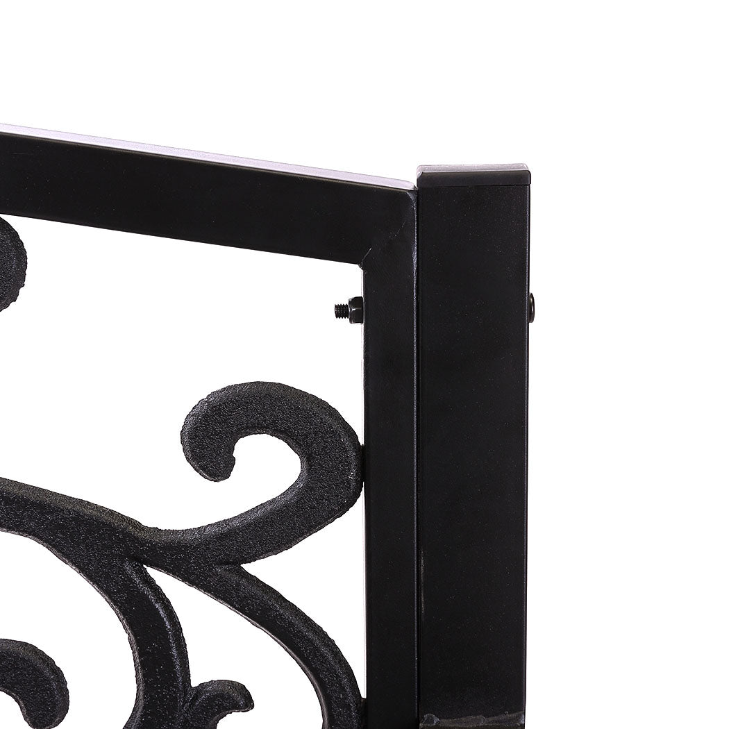 Levede Garden Bench Seat Outdoor Furniture Black-1919892867602583557