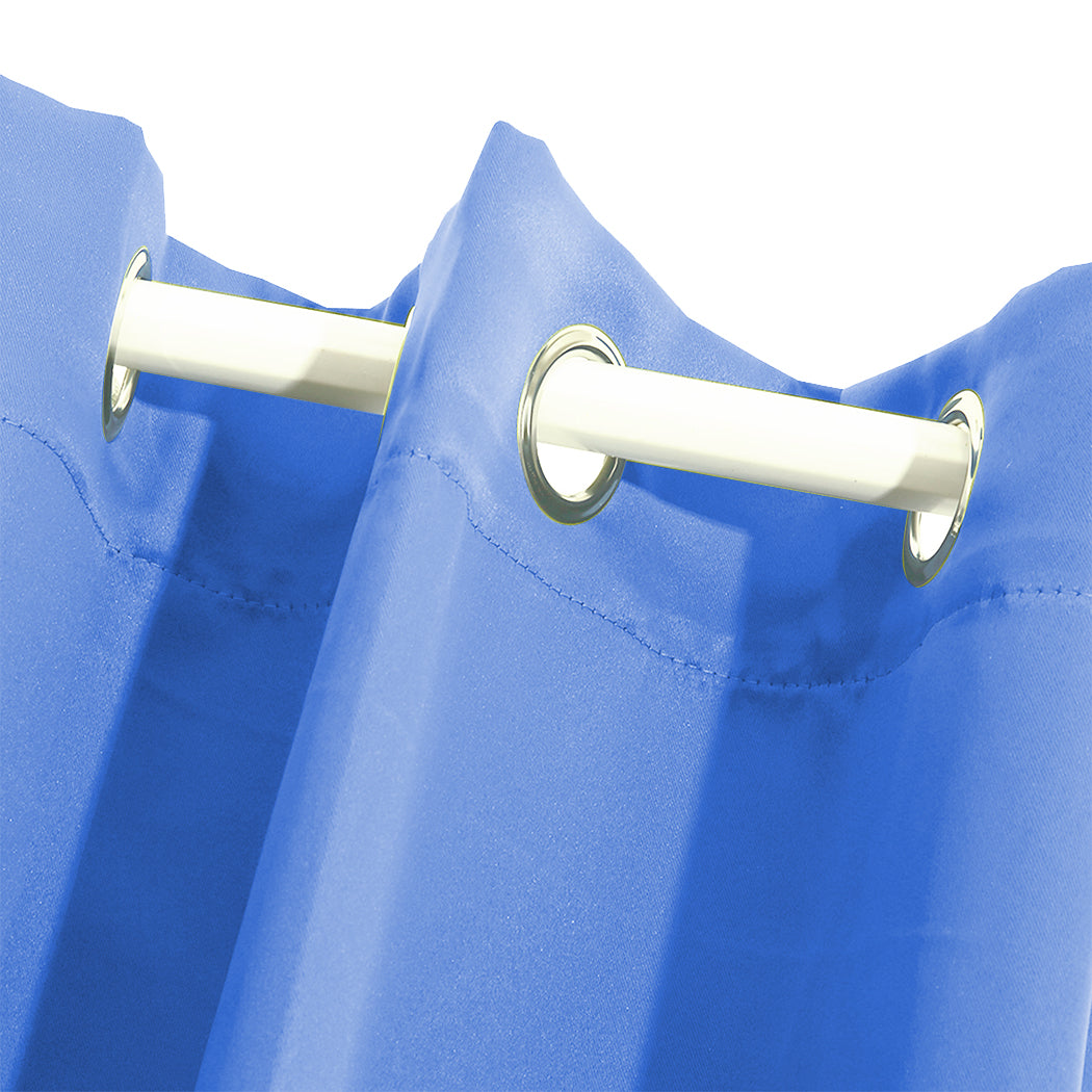 2x Blockout Curtains Panels 3 Layers Blue CD1003-300X230-GY-1919892932463300613