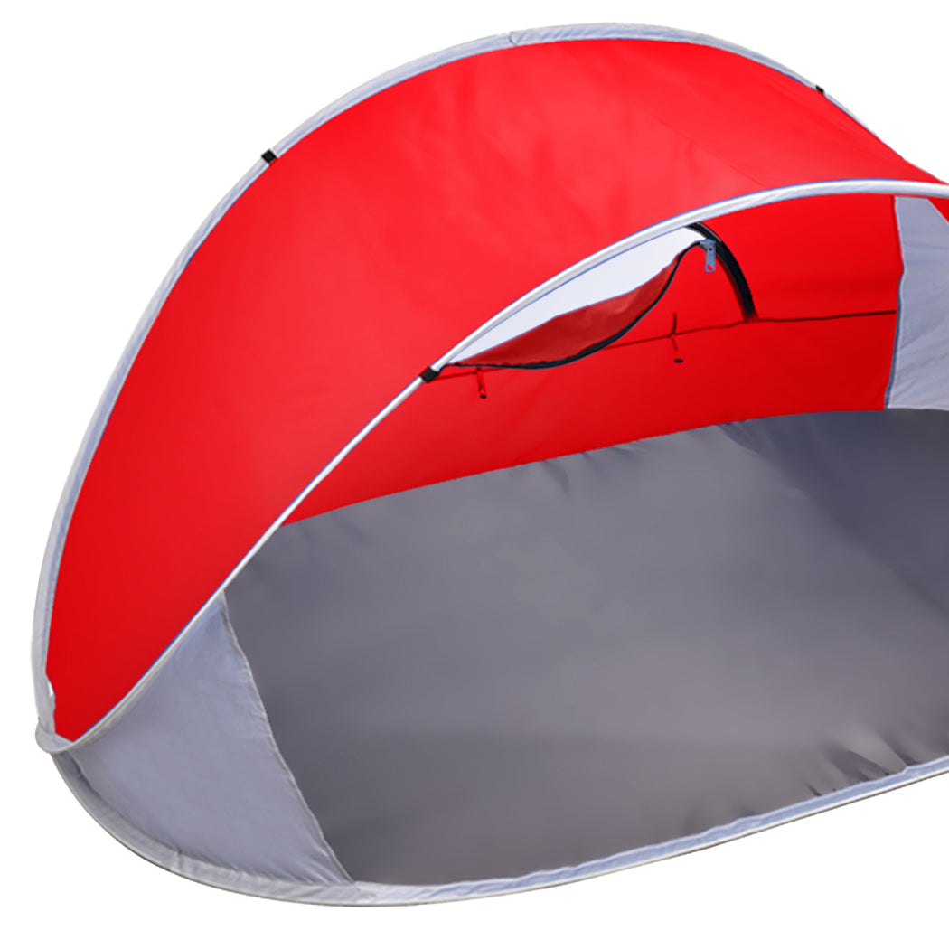 Mountview Pop Up Tent Camping Beach Red-1954802643994021893