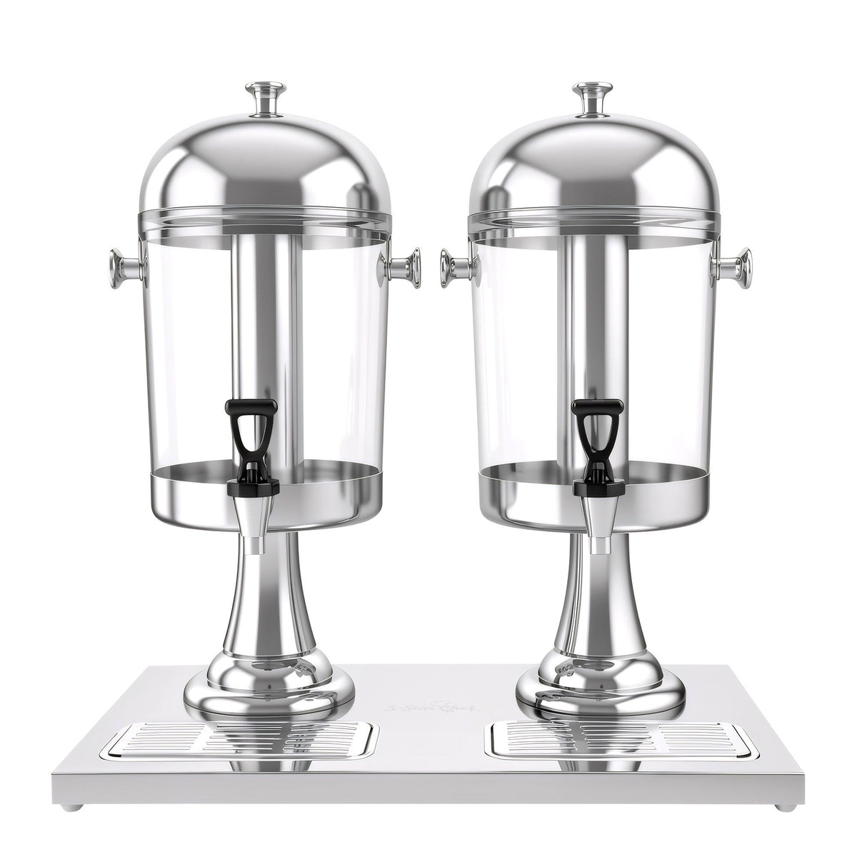 5-Star Chef 16L Dual Tank Juice Dispenser Drink Beverage Server Ice Tubes