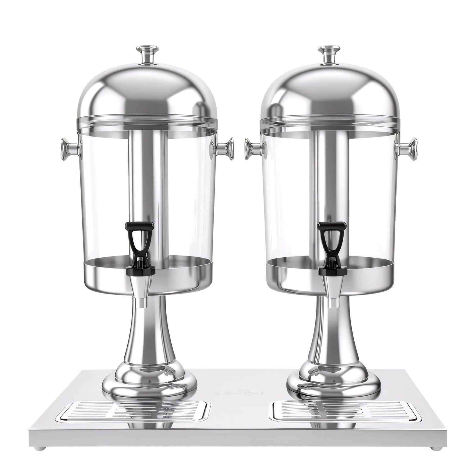 5-Star Chef 16L Dual Tank Juice Dispenser Drink Beverage Server Ice Tubes