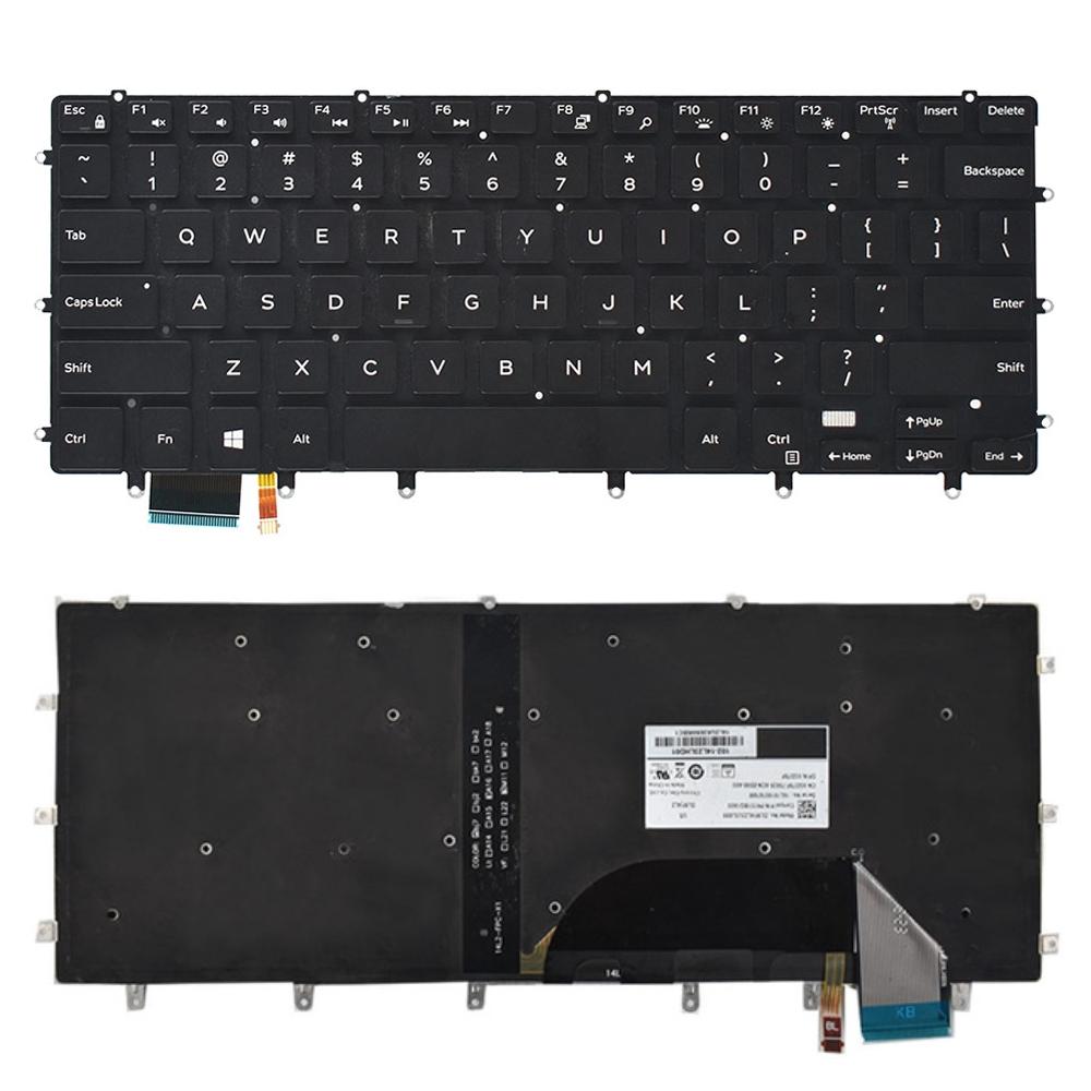 Backlit Us Keyboard For Dell Xps 15 9550 / 9560 - Black-1915196732338212864
