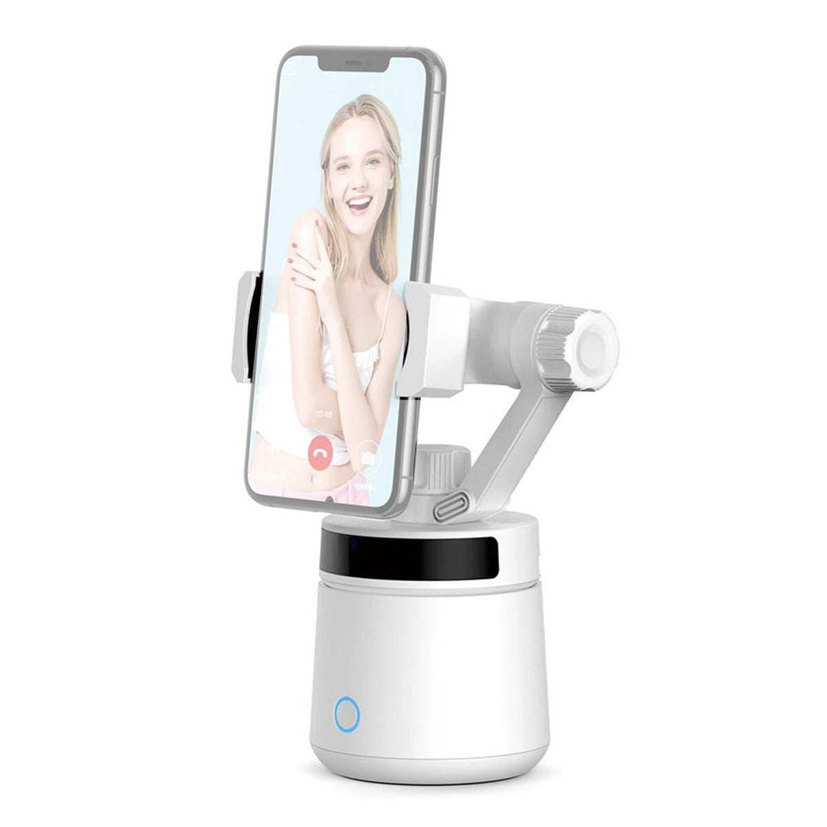 360 Degree Intelligent Tracking Tripod Head - White-1964932159928143877