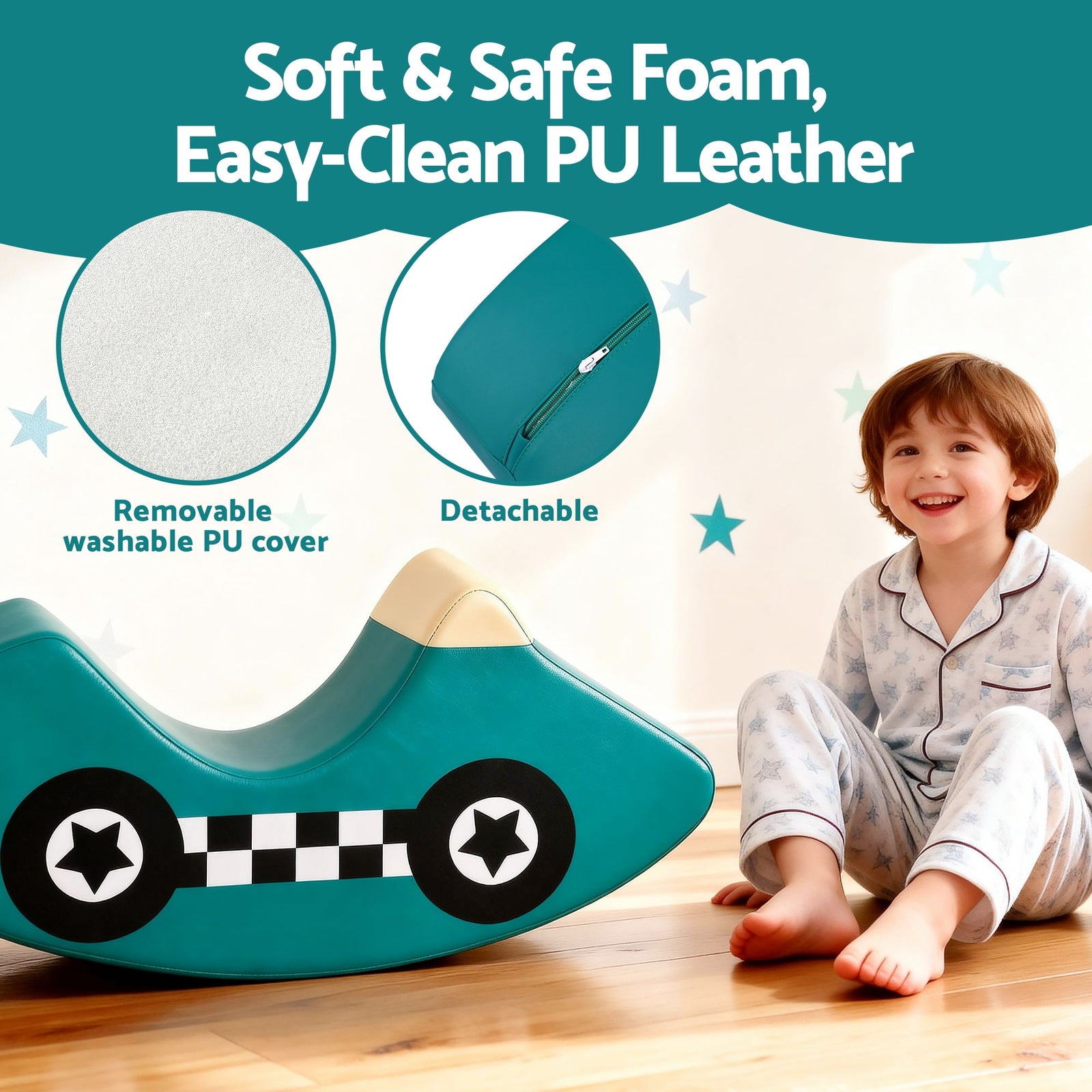 Kids Climbing Blocks Foam Toddler Playset Soft Indoor Climbing Toy Rocker