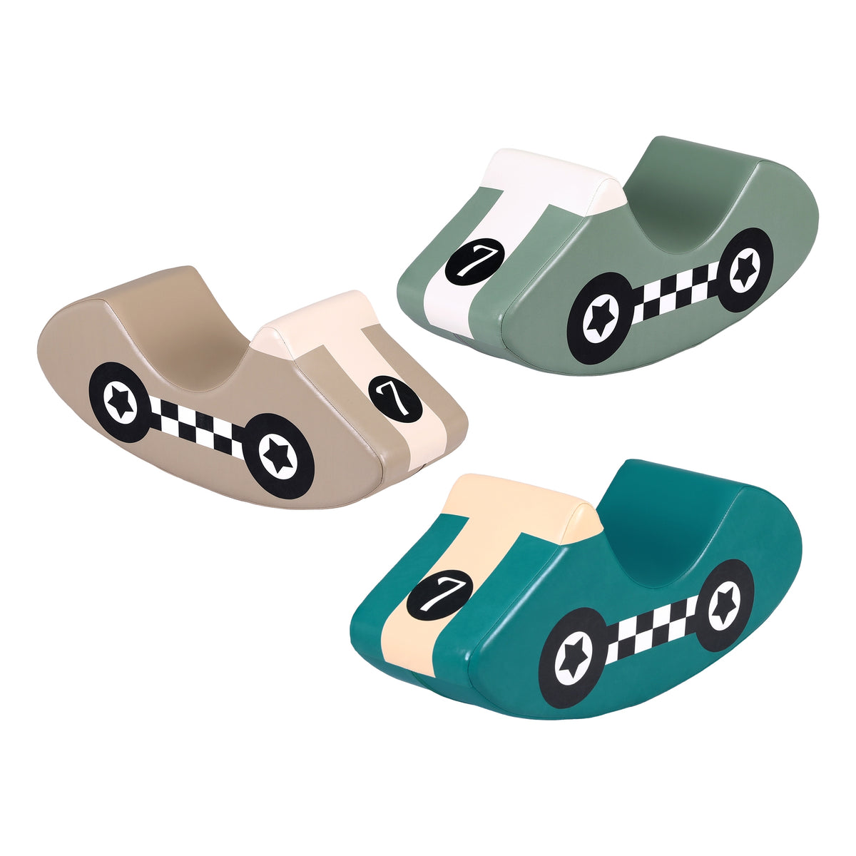 Kids Climbing Blocks 3Pcs Foam Toddler Playset Soft Indoor Climbing Toy Rocker