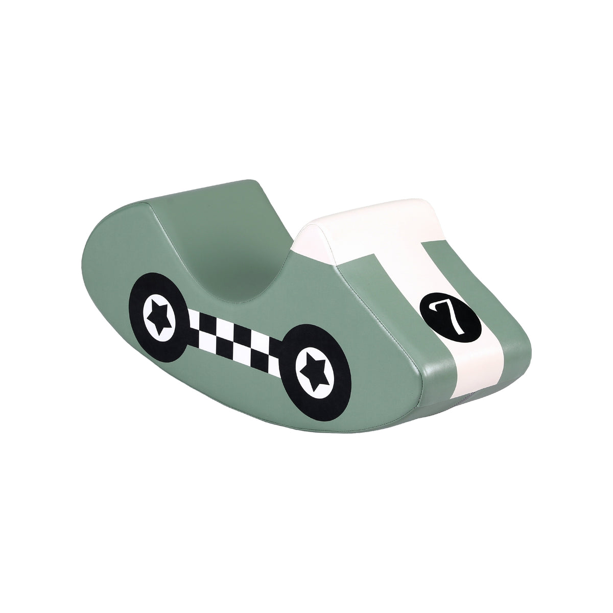 Kids Climbing Blocks Foam Toddler Playset Soft Indoor Climbing Toy Rocker Green