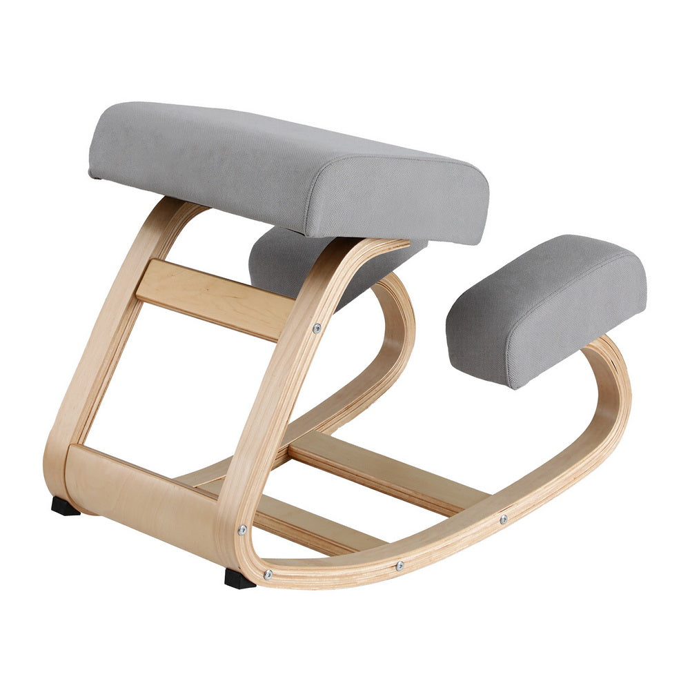 Artiss Kneeling Chair Ergonomic Posture Chair with Memory Foam Balance Stool for Home Office Gaming 120kg Weight Capacity Gray