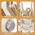 Keezi Kids Slide Swing Set Basketball Hoop Outdoor Playground Toys 160cm Beige